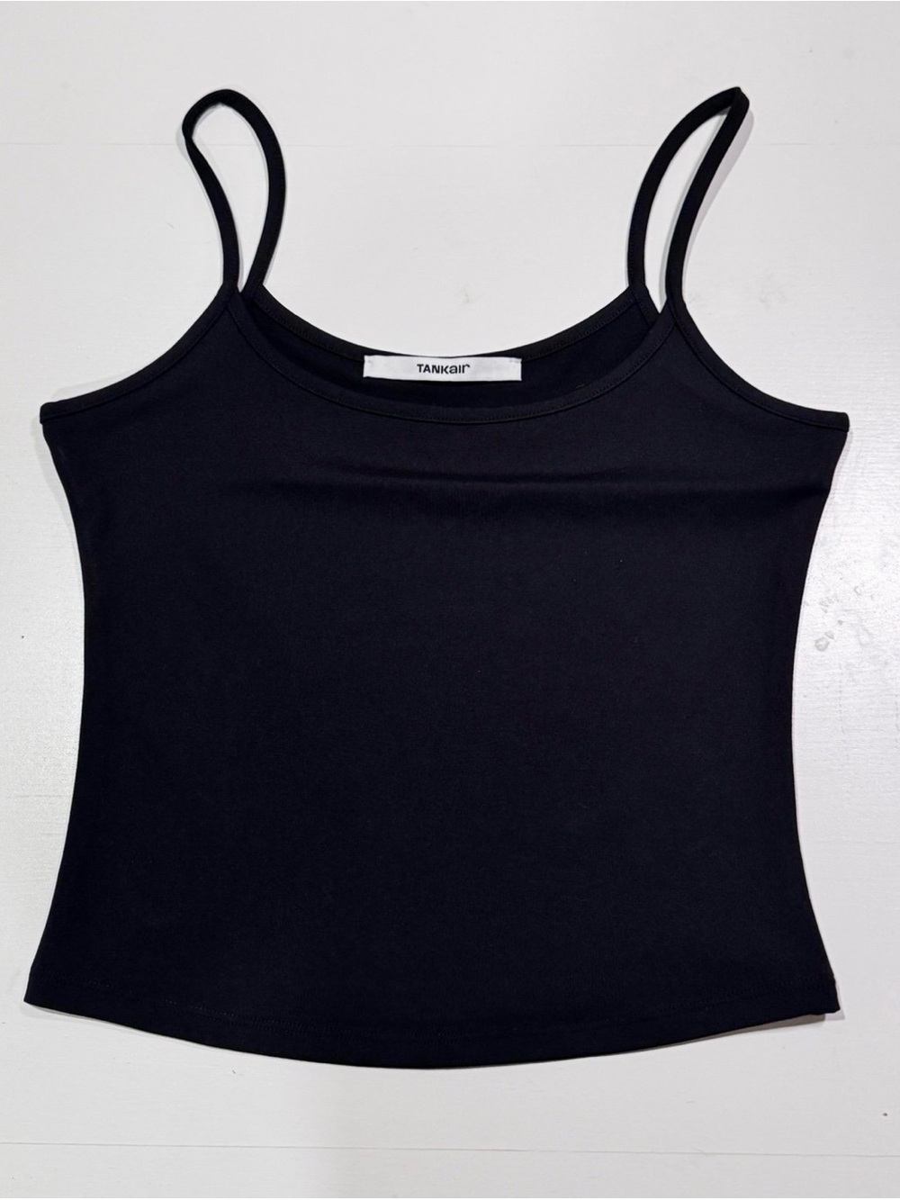 Tankair Black Slim Spaghetti Strap Tank